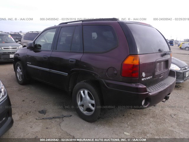 1GKDS13S862296448 - 2006 GMC ENVOY MAROON photo 3