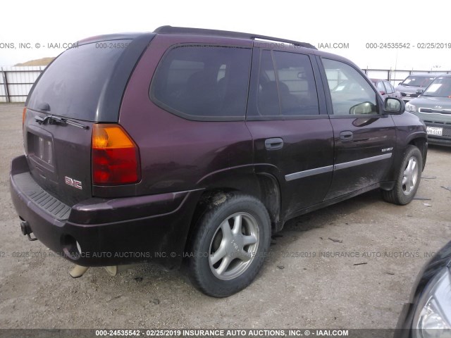 1GKDS13S862296448 - 2006 GMC ENVOY MAROON photo 4