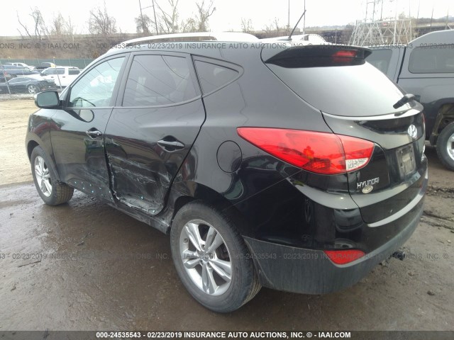 KM8JU3ACXDU670863 - 2013 HYUNDAI TUCSON GLS/LIMITED BLACK photo 3