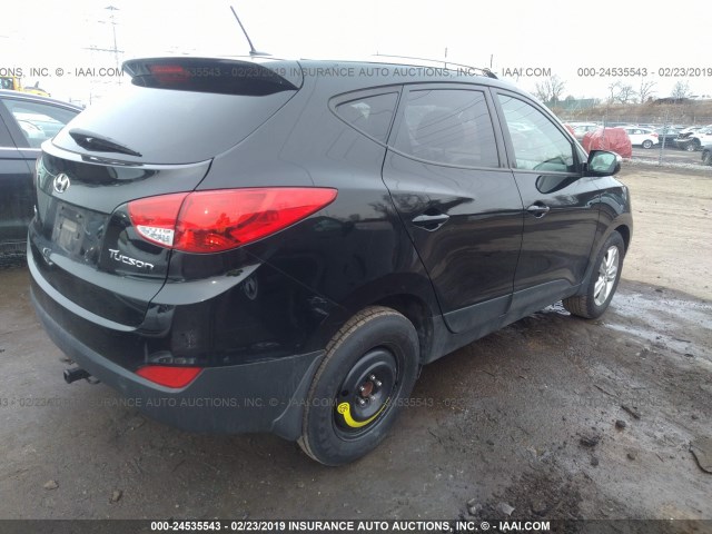 KM8JU3ACXDU670863 - 2013 HYUNDAI TUCSON GLS/LIMITED BLACK photo 4