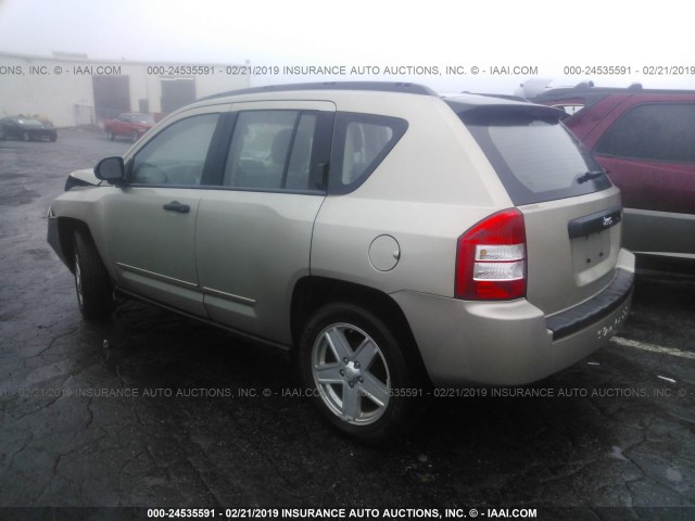 1J4NT4FA7AD523525 - 2010 JEEP COMPASS SPORT GOLD photo 3