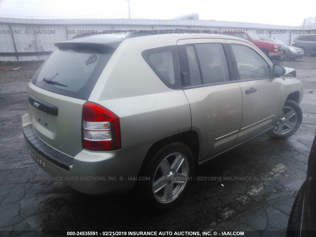 1J4NT4FA7AD523525 - 2010 JEEP COMPASS SPORT GOLD photo 4