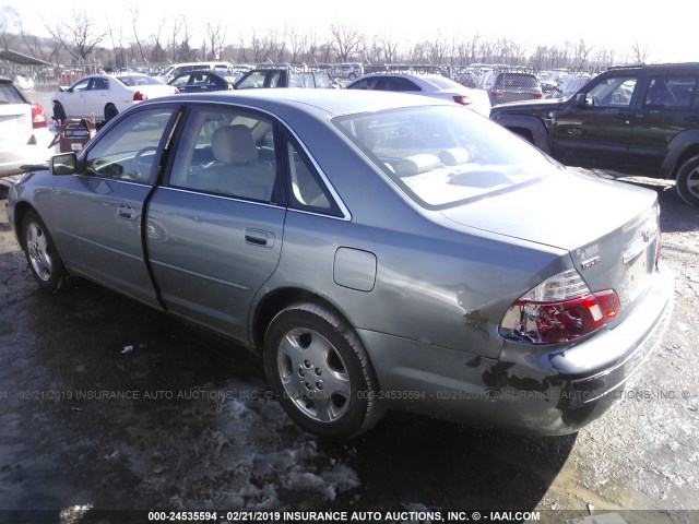 4T1BF28B23U309468 - 2003 TOYOTA AVALON XL/XLS GREEN photo 3