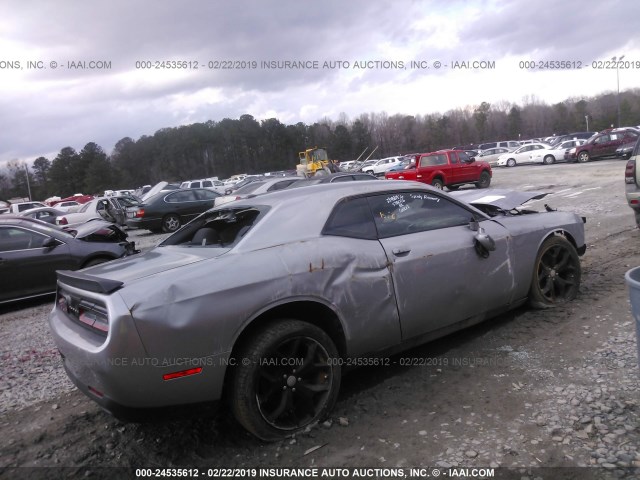 2C3CDZAG5HH578026 - 2017 DODGE CHALLENGER SXT GRAY photo 4