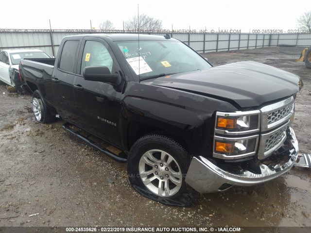 1GCVKREC3EZ145737 - 2014 CHEVROLET SILVERADO K1500 LT BLACK photo 1