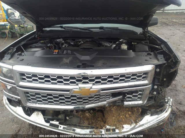 1GCVKREC3EZ145737 - 2014 CHEVROLET SILVERADO K1500 LT BLACK photo 10