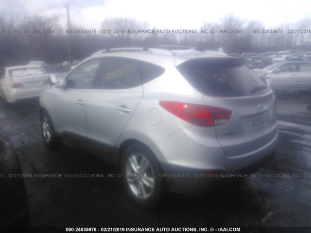 KM8JU3AC1DU605397 - 2013 HYUNDAI TUCSON GLS/LIMITED 银色 照片 3