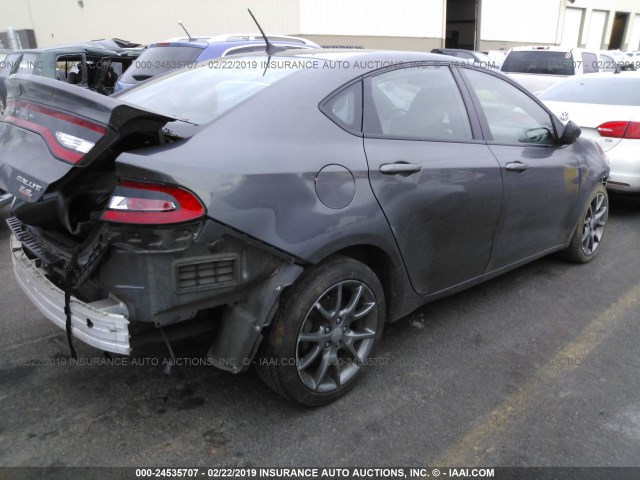 1C3CDFBB9ED830080 - 2014 DODGE DART SXT GRAY photo 4