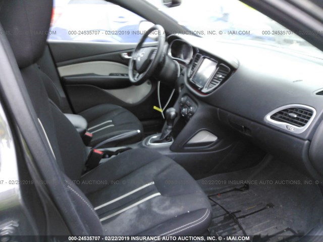 1C3CDFBB9ED830080 - 2014 DODGE DART SXT GRAY photo 5