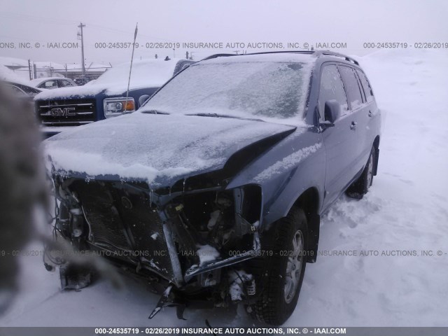 JTEEP21A060151381 - 2006 TOYOTA HIGHLANDER LIMITED BLUE photo 2