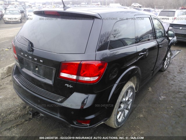 3C4PDDEG9ET206217 - 2014 DODGE JOURNEY R/T BLACK photo 4