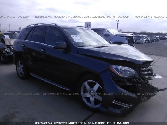 4JGDA5GB0FA464505 - 2015 MERCEDES-BENZ ML 400 4MATIC GRAY photo 1