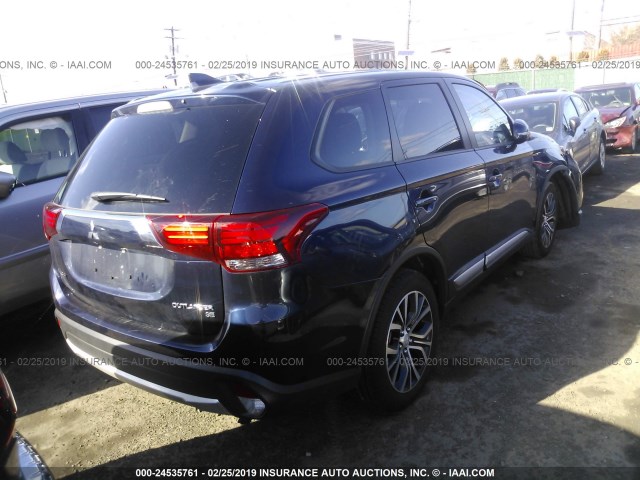 JA4AD3A33JZ017742 - 2018 MITSUBISHI OUTLANDER SE/SEL BLUE photo 4