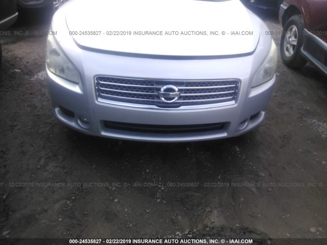 1N4AA5AP6AC807476 - 2010 NISSAN MAXIMA S/SV SILVER photo 6