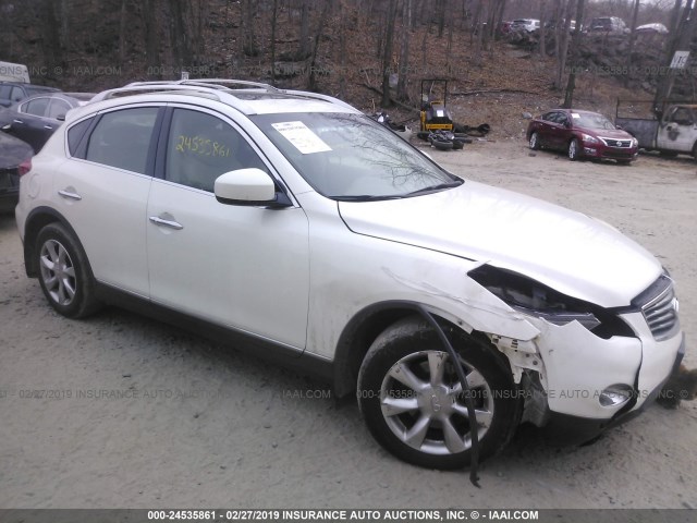 JNKAJ09F08M350773 - 2008 INFINITI EX35 JOURNEY WHITE photo 1