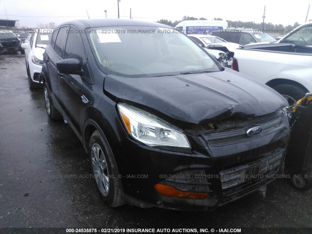 1FMCU0F71EUB79182 - 2014 FORD ESCAPE S BLACK photo 1