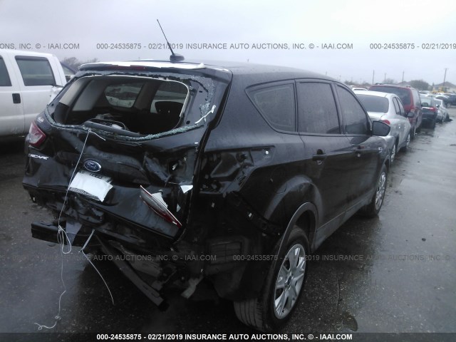 1FMCU0F71EUB79182 - 2014 FORD ESCAPE S BLACK photo 4