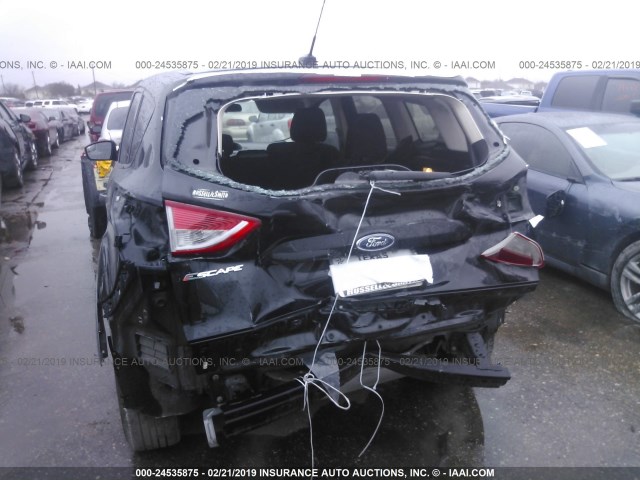 1FMCU0F71EUB79182 - 2014 FORD ESCAPE S BLACK photo 6