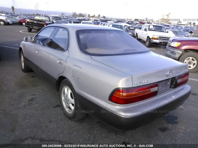 JT8GK13T6S0077302 - 1995 LEXUS ES 300 PURPLE photo 3