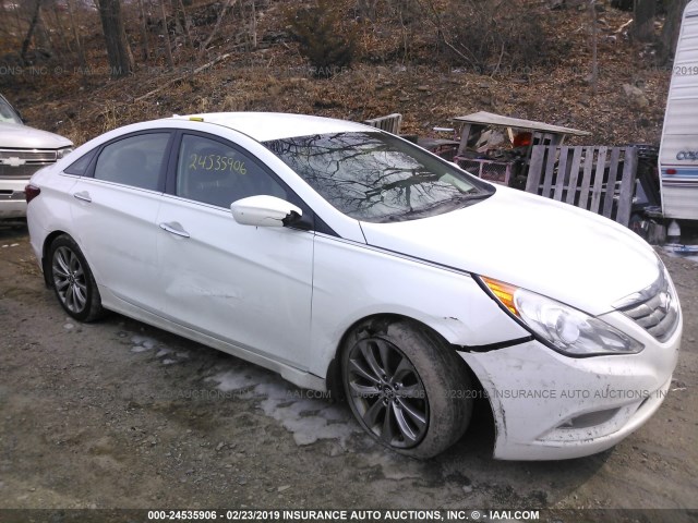 5NPEC4AB1CH384365 - 2012 HYUNDAI SONATA SE/LIMITED WHITE photo 1