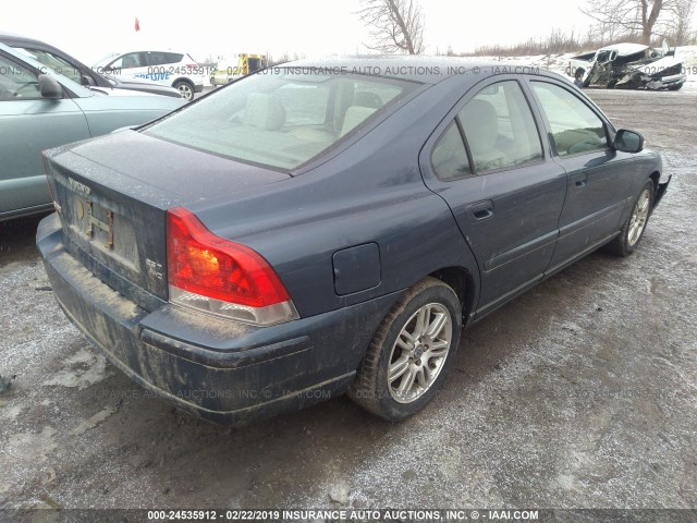 YV1RH592282687283 - 2008 VOLVO S60 2.5T BLUE photo 4