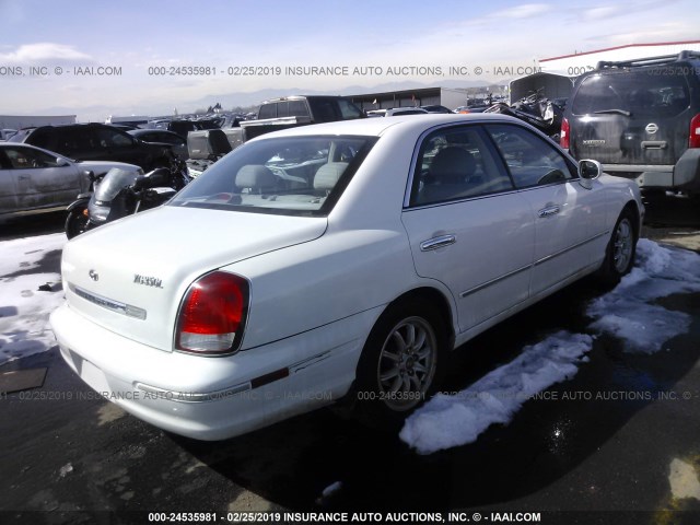 KMHFU45E43A261698 - 2003 HYUNDAI XG 350 WHITE photo 4