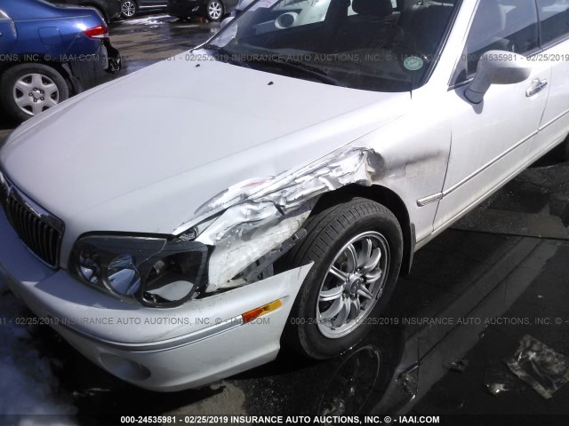 KMHFU45E43A261698 - 2003 HYUNDAI XG 350 WHITE photo 6