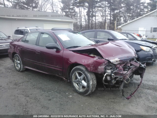 1G2NF52E84C143166 - 2004 PONTIAC GRAND AM SE1 BURGUNDY photo 1