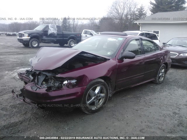 1G2NF52E84C143166 - 2004 PONTIAC GRAND AM SE1 BURGUNDY photo 2