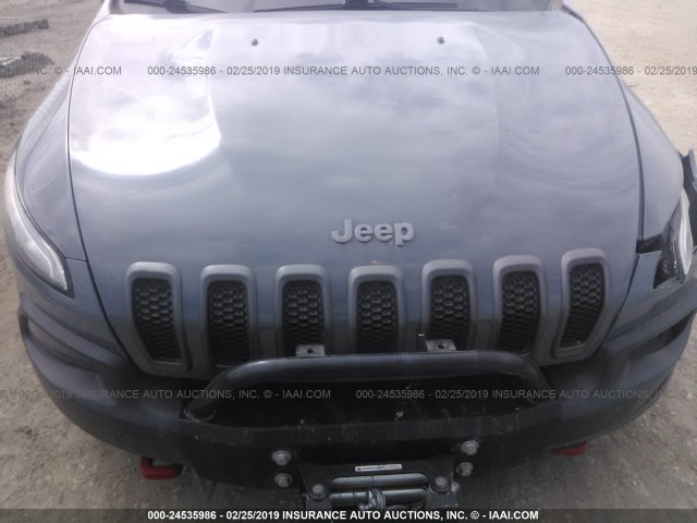 1C4PJMBS5EW242305 - 2014 JEEP CHEROKEE TRAILHAWK 灰色 照片 10