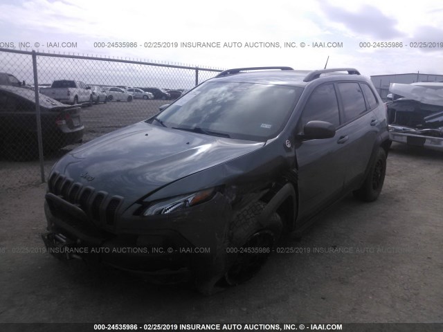 1C4PJMBS5EW242305 - 2014 JEEP CHEROKEE TRAILHAWK 灰色 照片 2