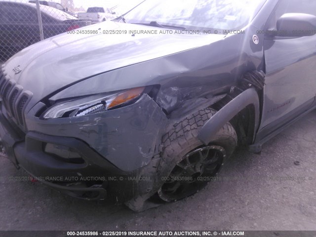 1C4PJMBS5EW242305 - 2014 JEEP CHEROKEE TRAILHAWK 灰色 照片 6