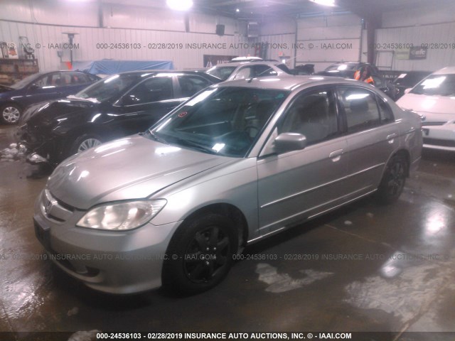 JHMES96614S010979 - 2004 HONDA CIVIC HYBRID GOLD photo 2