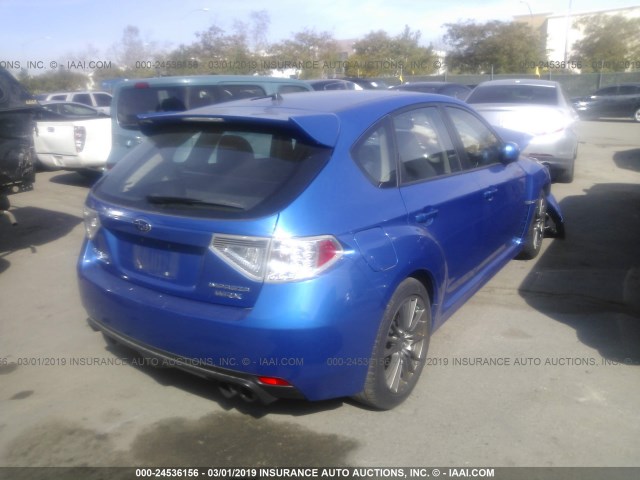 JF1GR7E61DG833965 - 2013 SUBARU IMPREZA WRX BLUE photo 4