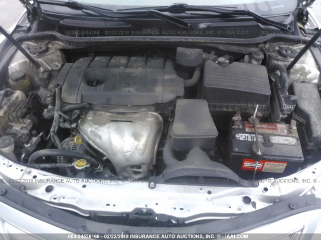 4T1BF3EK5BU141396 - 2011 TOYOTA CAMRY SE/LE/XLE 银色 照片 10
