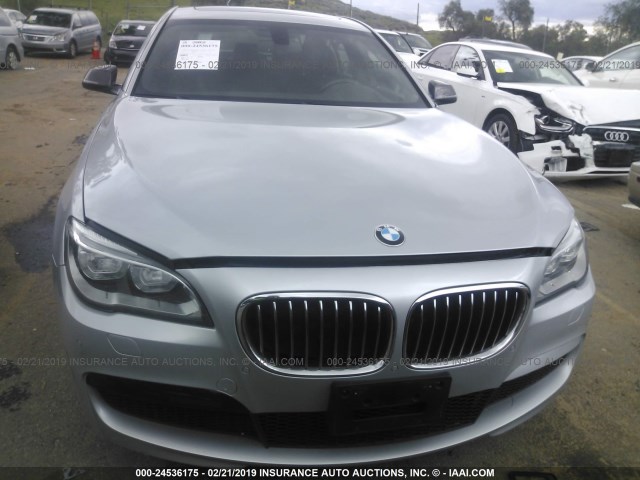 WBAYA6C5XFD826928 - 2015 BMW 740 I SILVER photo 6