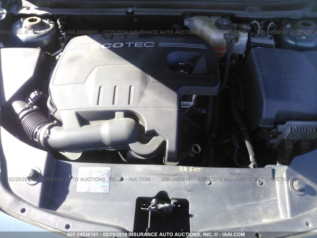 1G1ZG57B59F100671 - 2009 CHEVROLET MALIBU LS GREEN photo 10