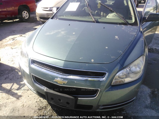 1G1ZG57B59F100671 - 2009 CHEVROLET MALIBU LS GREEN photo 6