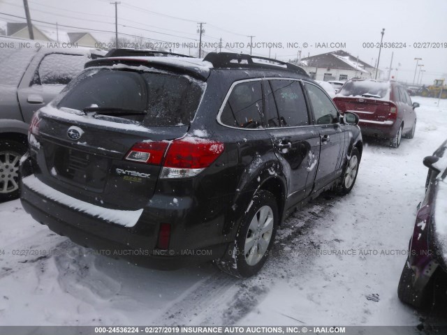 4S4BRBGC6A3313365 - 2010 SUBARU OUTBACK 2.5I PREMIUM BLACK photo 4