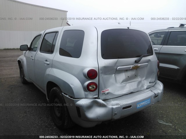 3GNCA13B39S615135 - 2009 CHEVROLET HHR LS Plata foto 3