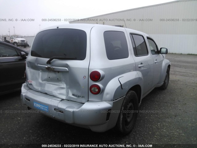 3GNCA13B39S615135 - 2009 CHEVROLET HHR LS Plata foto 4