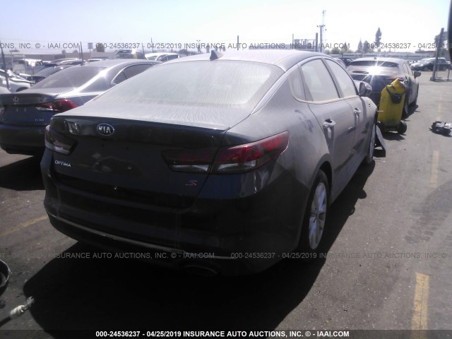 5XXGT4L30JG232634 - 2018 KIA OPTIMA LX/S GRAY photo 4