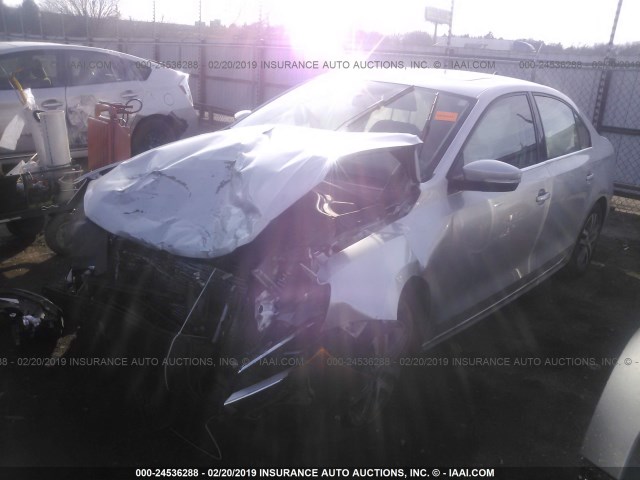 3VWLL7AJ5EM321358 - 2014 VOLKSWAGEN JETTA TDI SILVER photo 2