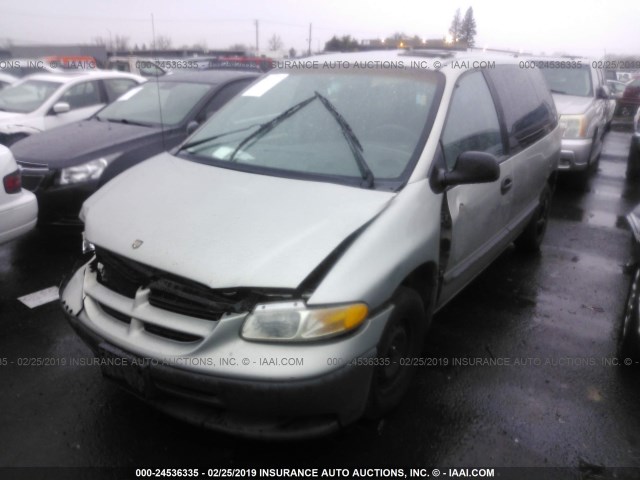 2B4FP25B5XR339233 - 1999 DODGE CARAVAN Champagne photo 2