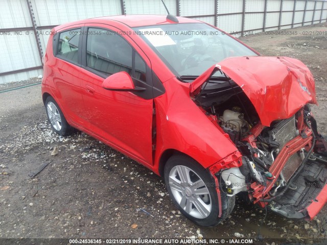 KL8CD6S98FC717522 - 2015 CHEVROLET SPARK 1LT RED photo 1