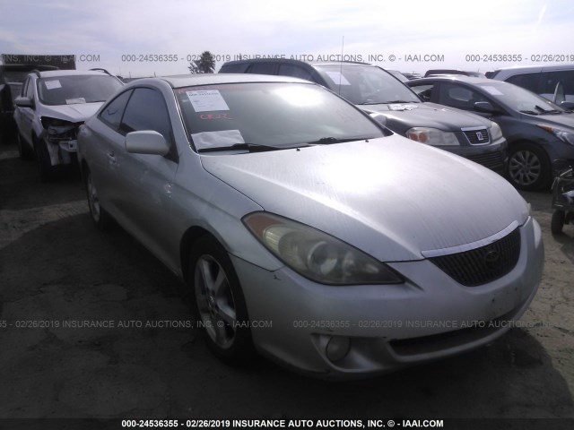 4T1CA30P95U041117 - 2005 TOYOTA CAMRY SOLARA SE/SLE SILVER photo 1