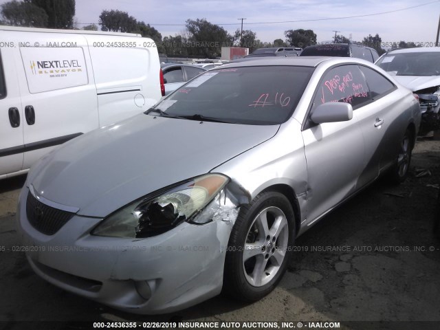 4T1CA30P95U041117 - 2005 TOYOTA CAMRY SOLARA SE/SLE SILVER photo 2