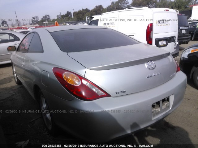 4T1CA30P95U041117 - 2005 TOYOTA CAMRY SOLARA SE/SLE SILVER photo 3