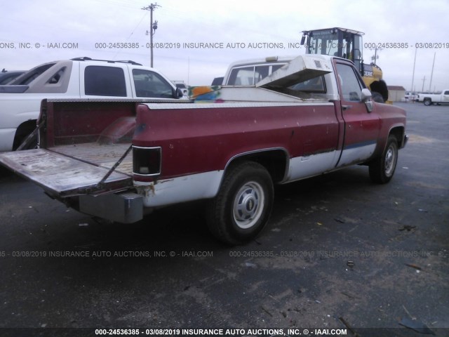 1GCGC24M2DS140219 - 1983 CHEVROLET C20 RED photo 4