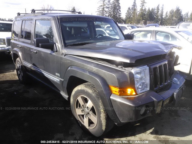 1J8HG48K26C357966 - 2006 JEEP COMMANDER GRAY photo 1